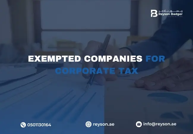 Exempted Individuals/companies for corporate Tax in UAE